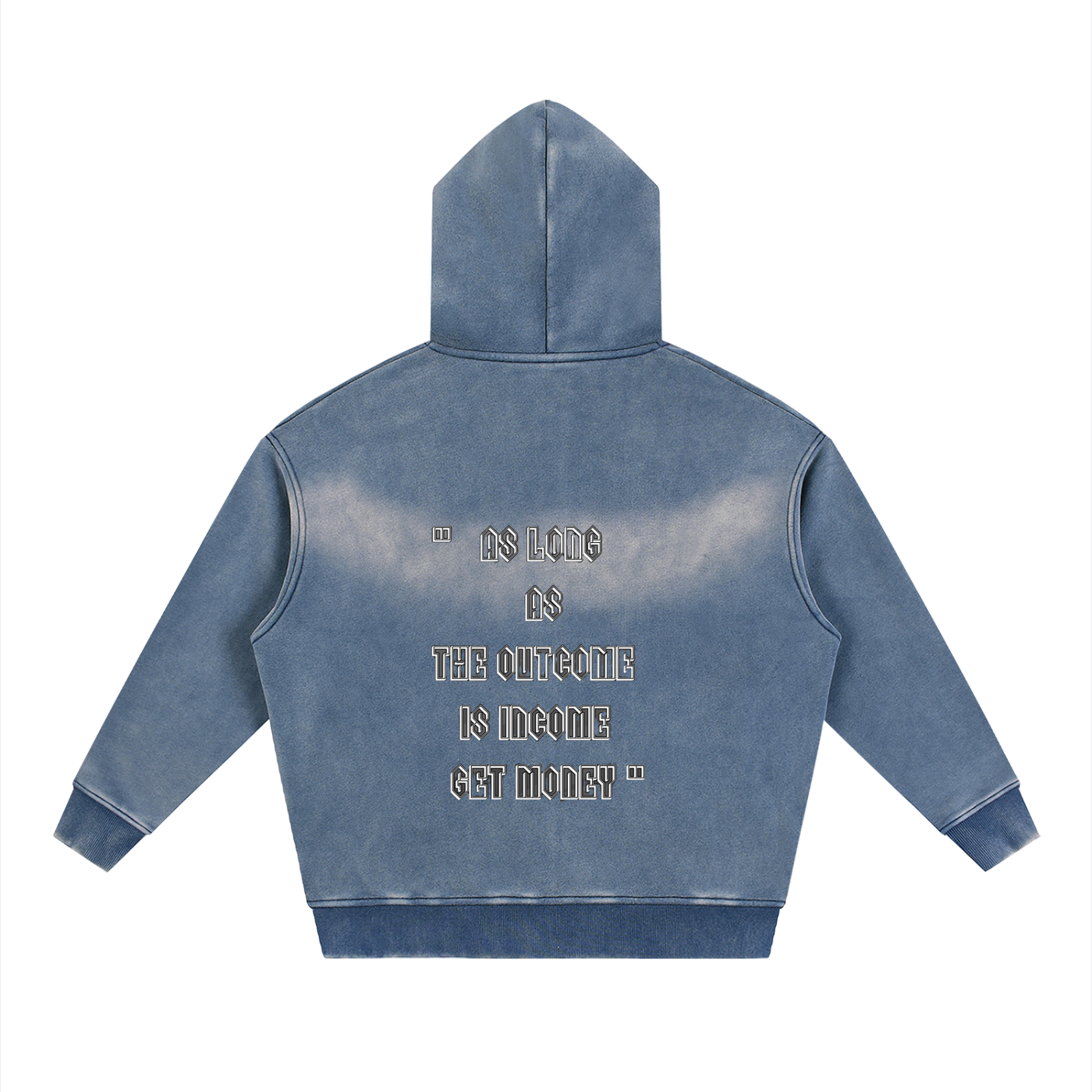 MGL Sunfaded Two-way Zipper Fleece Hoodie